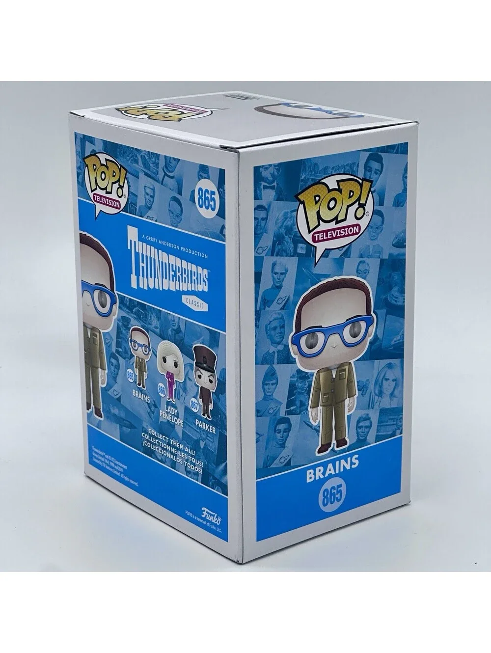 Funko POP! TV THUNDERBIRDS Classic Brains #865 Vinyl Figure ~ Vaulted